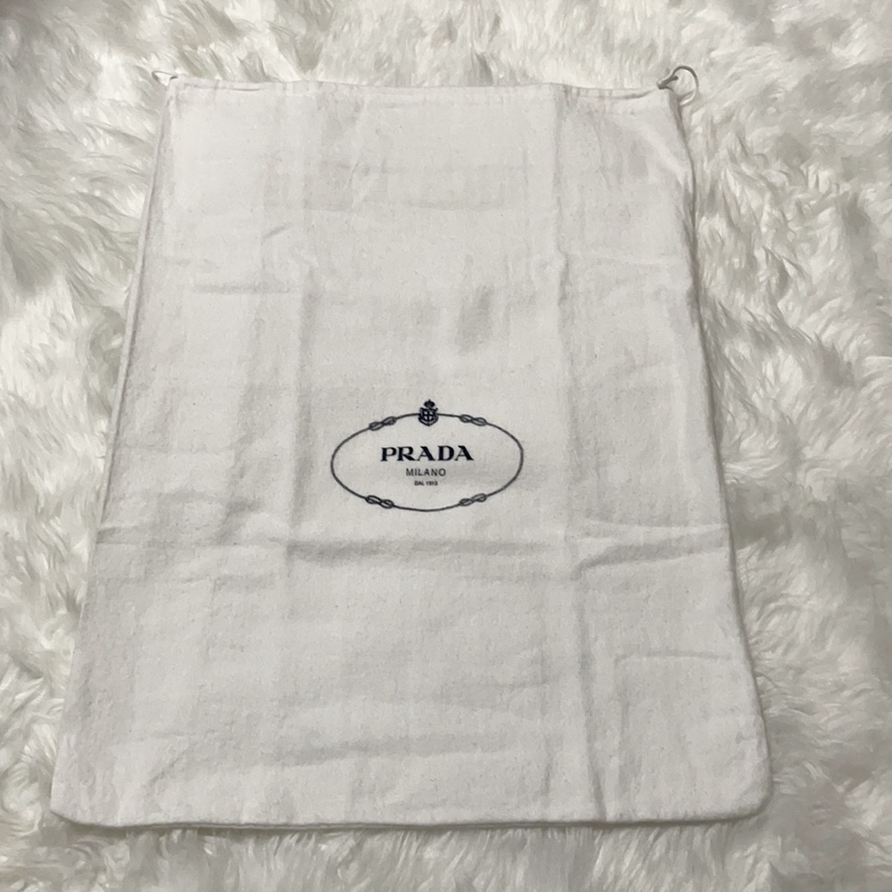 Prada drawstring dust bag